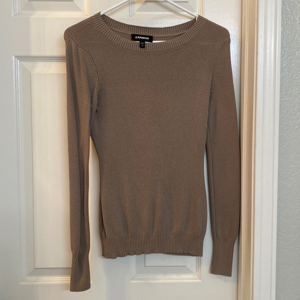 Tan express sweater